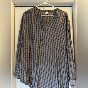 Plaid Tunic Top